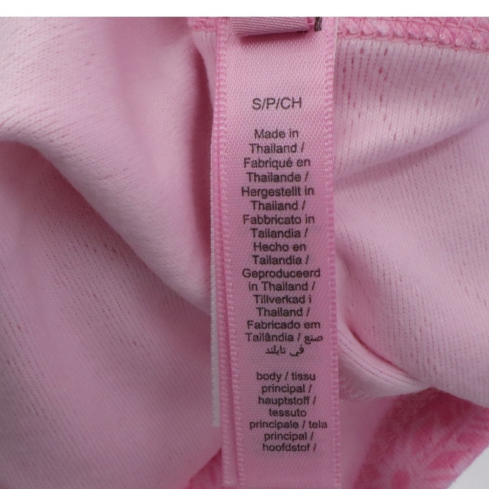 SKIMS Pink Pointelle Sleep Set S Bow Print Henley Top Shorts Lounge Pajamas - Picture 7 of 8
